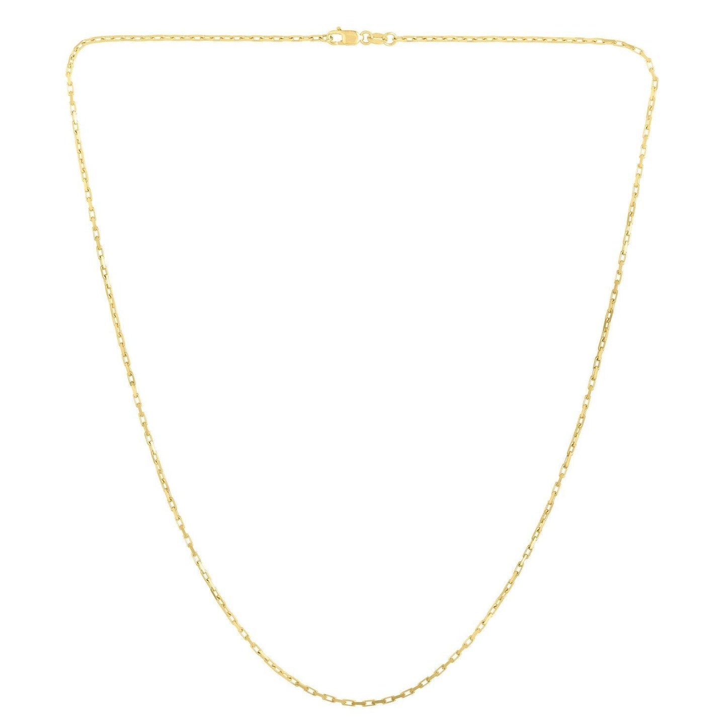 14k Yellow Gold French Cable Chain (1.3 mm)