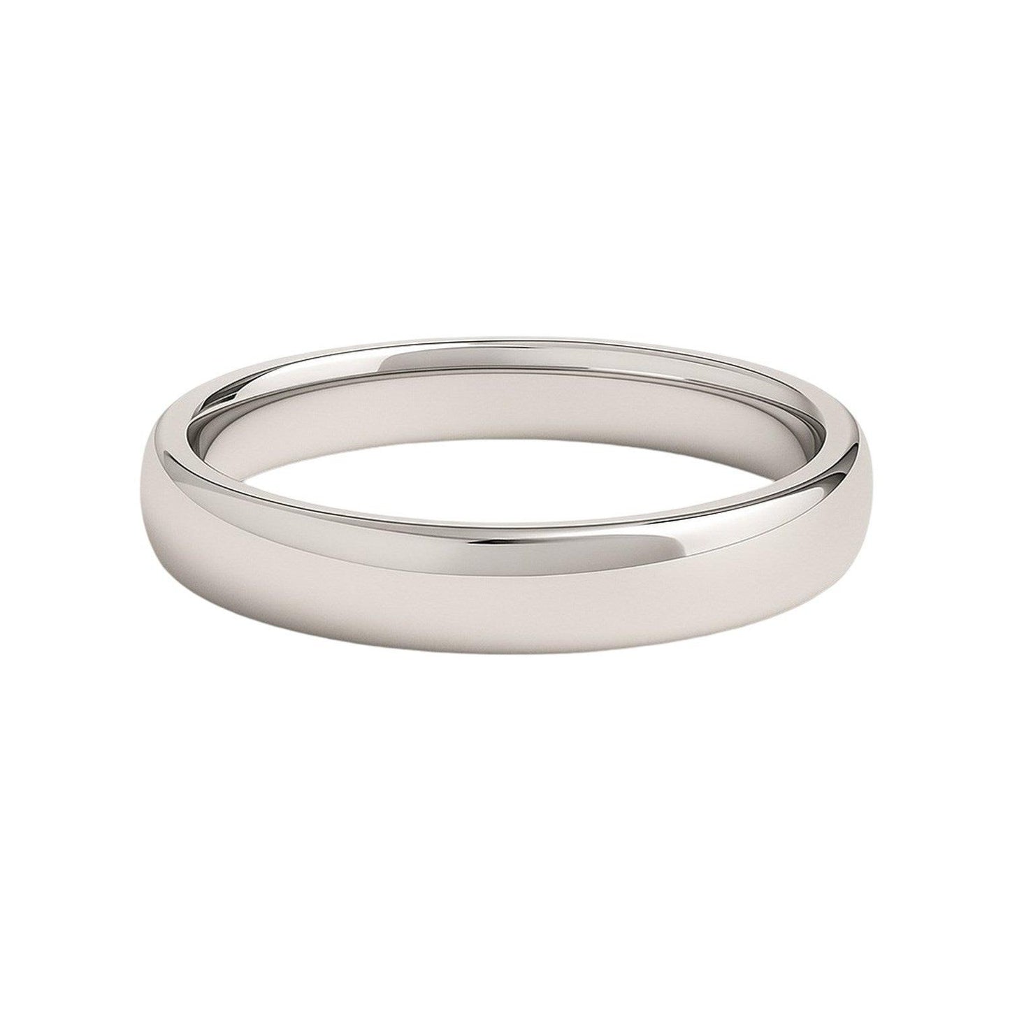 14k White Gold Comfort Fit Wedding Band(4.00 mm)