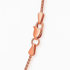 14k Rose Gold Round Wheat Chain (1.00 mm)