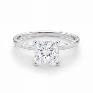 1.50Ct Princess Lab Grown IGI G/VS1 Diamond Ring in 10K White Gold