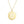 14K Yellow Gold Disc Initial B Pendant