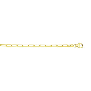 14K Yellow Gold Paperclip Chain (3.50 mm)