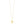 14K Yellow Gold Helium Initial U Pendant