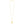 14K Yellow Gold Helium Initial U Pendant