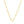 10K Yellow Gold Figaro Chain Heart Necklace