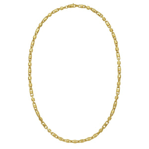 14K Yellow Gold Square Byzantine Chain Necklace (2.00 mm)