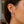 Sterling Silver Faceted Style Hoop Earrings with Rhodium Finishing(3x20mm)