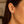 14k Yellow Gold Two Hole Huggie Style Hoop Earrings