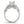 14k White Gold 3 Stone Antique Design Diamond Engagement Ring (1 3/4 cttw)
