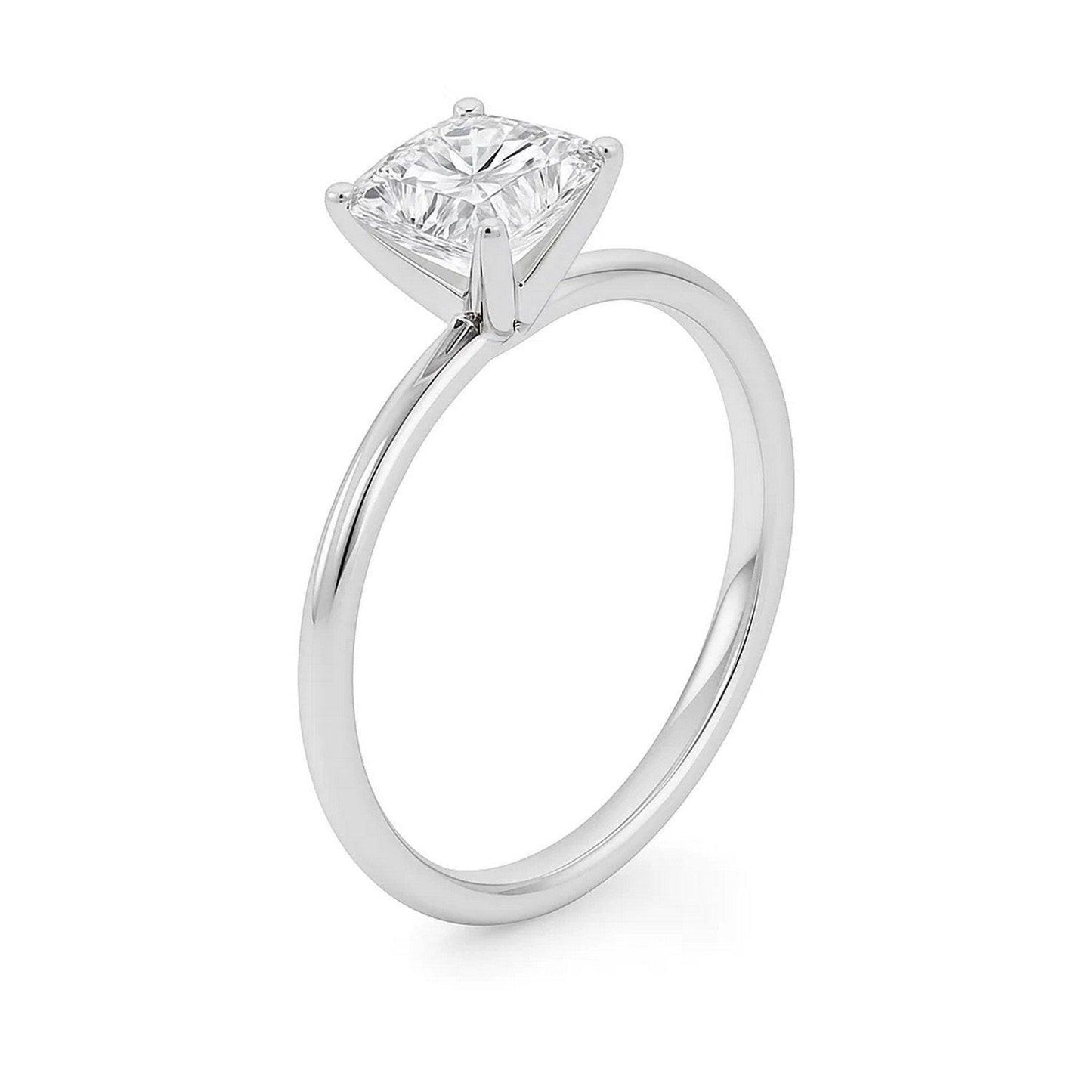 2 Carat Princess Lab Grown IGI G/VS1 Diamond Solitaire Ring in 10K White Gold