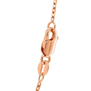 14k Rose Gold Diamond Cut Cable Link Chain (1.30 mm)
