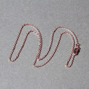 14k Rose Gold Diamond Cut Cable Link Chain (1.30 mm)