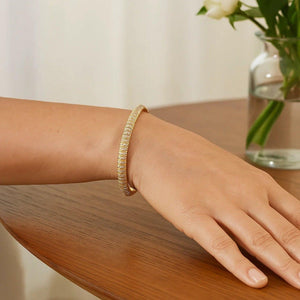 14k Yellow Gold Diamante Flex Bracelet (5.80 mm)
