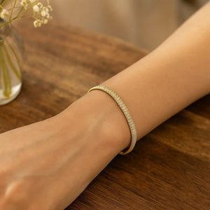 14k Yellow Gold Diamante Flex Bracelet (5.80 mm)