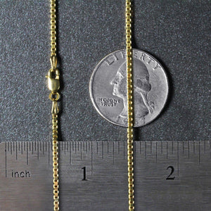 18k Yellow Gold Classic Box Chain (1.40 mm)
