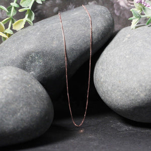 18k Rose Gold Classic Box Chain (0.60 mm)