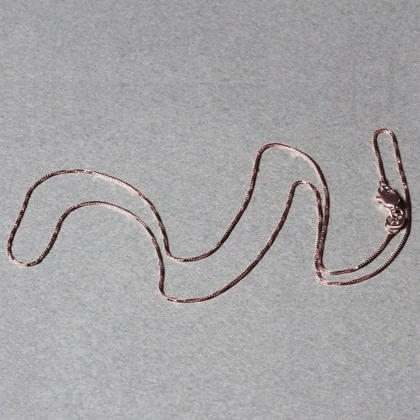 18k Rose Gold Classic Box Chain (0.60 mm)