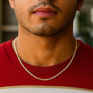 Ice Barrel Chain in 14k Yellow Gold (2.70 mm)