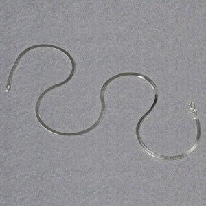 Sterling Silver Rhodium Plated Herringbone Chain (3.30 mm)
