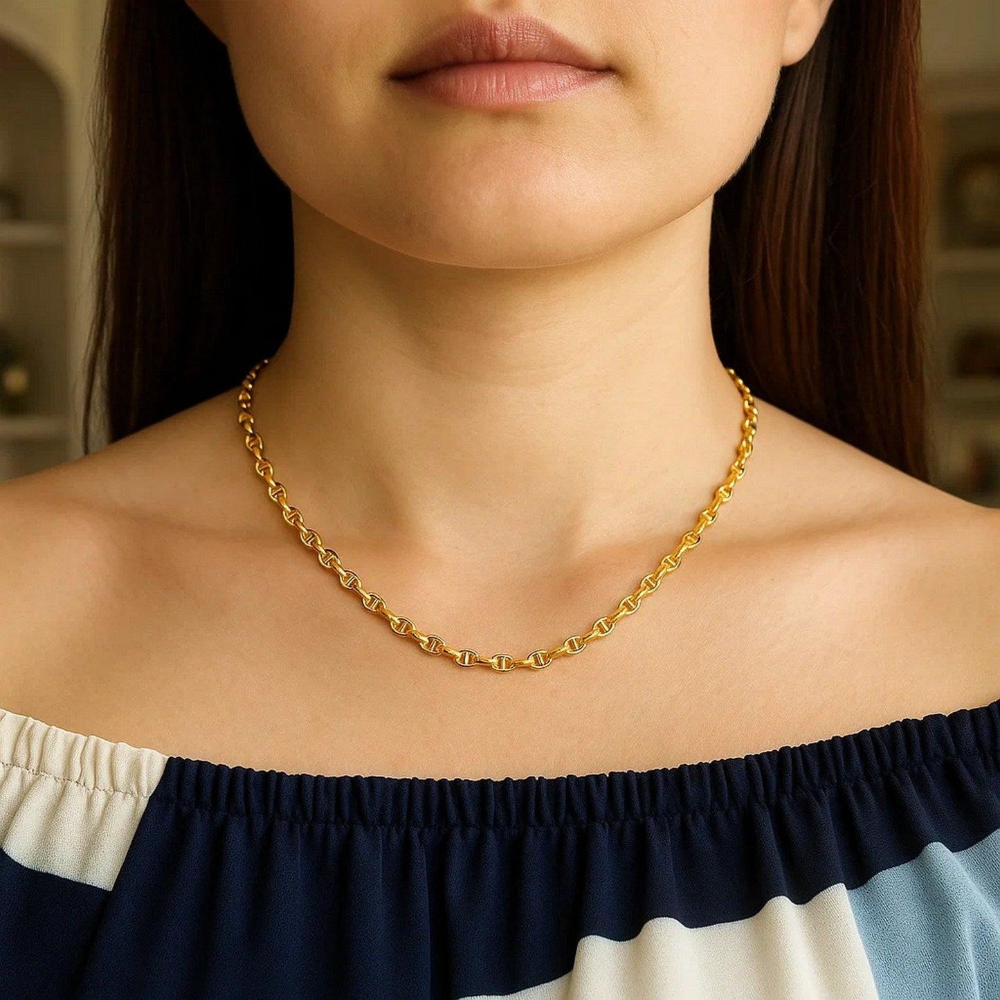 14k Yellow Gold Lite Anchor Chain (3.00 mm)