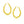 14k Yellow Gold Hoop Earrings with Textured Details