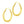 14k Yellow Gold Hoop Earrings with Textured Details