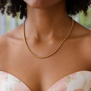 14k Yellow Gold Bead Chain (3mm)