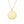 14K Yellow Gold Disc Initial O Pendant