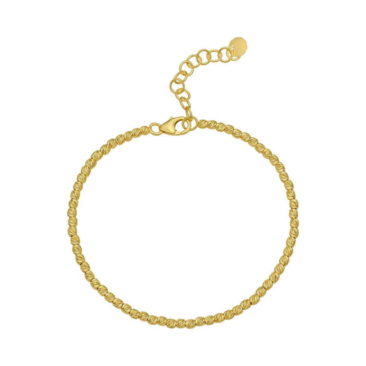 14K Yellow Gold Bead Chain Bracelet (2.30 mm)