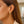 14K Yellow Gold Thick Post Hoop Earrings