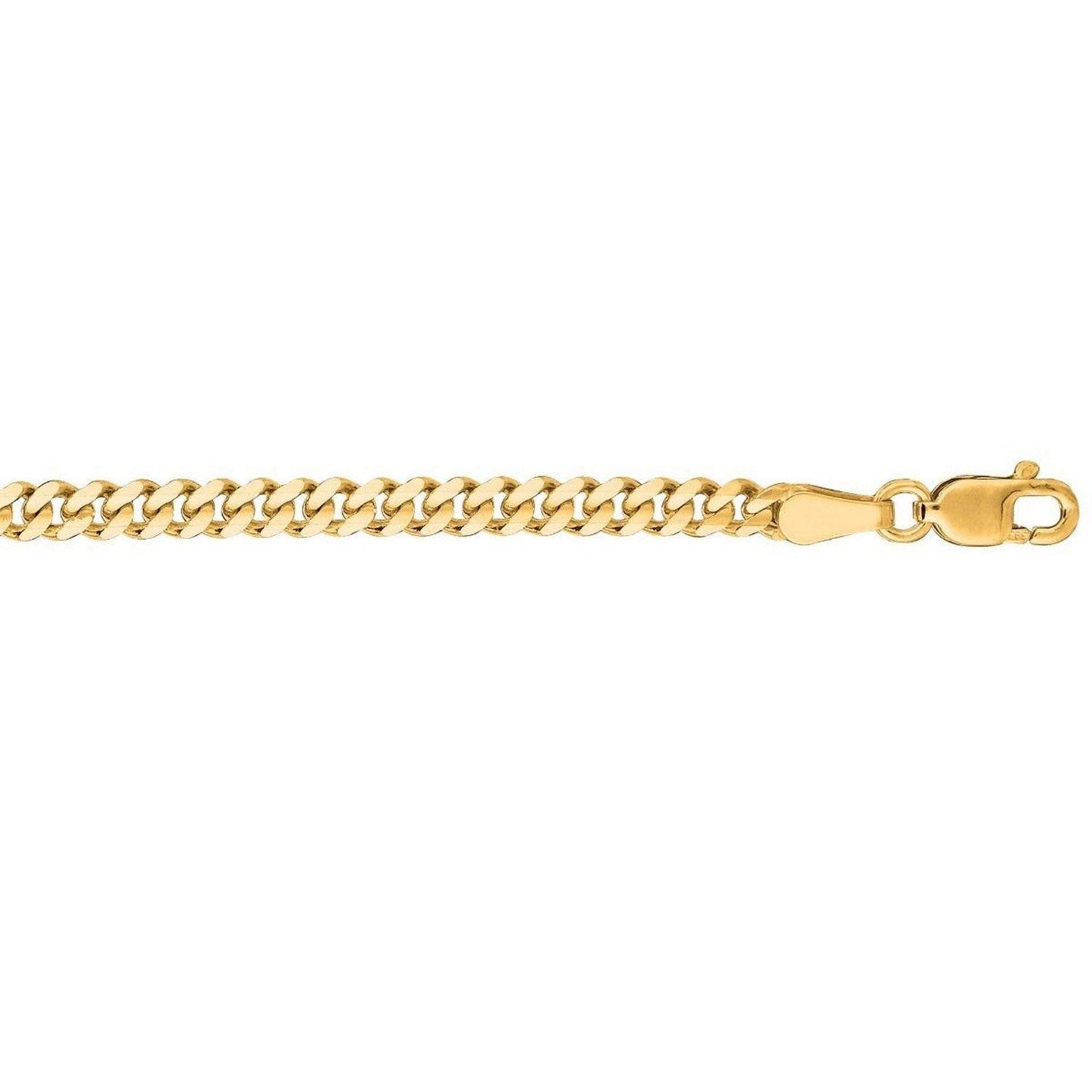 14k Yellow Gold Light Gourmette Chain (3.60 mm)