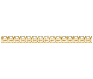 Lab Grown Round Diamond Tennis Bracelet in 14k Yellow Gold (8 cctw F/G  VS2/SI1)