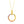 14k Tri-Color Gold Open Interlaced Ring Pendant