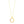 14k Tri-Color Gold Open Interlaced Ring Pendant