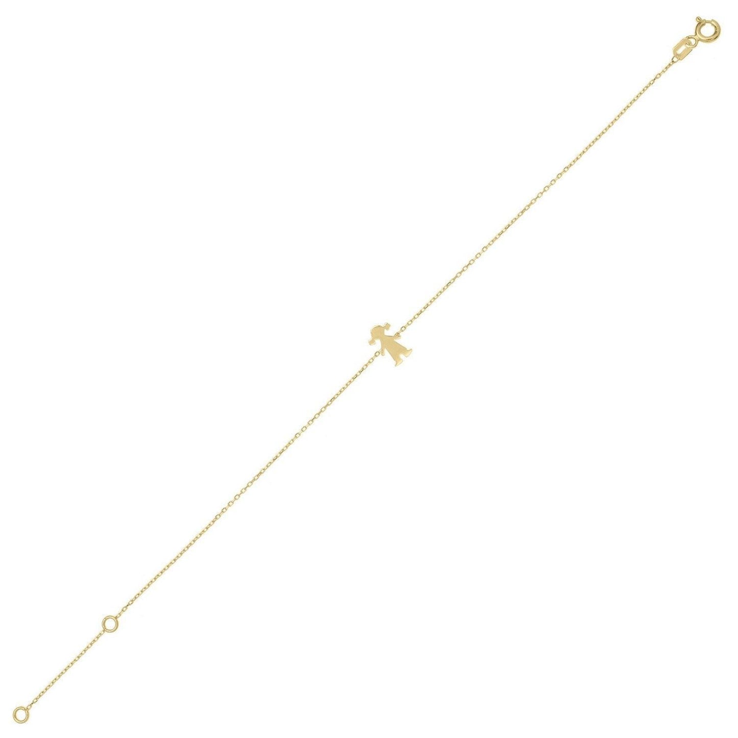 14K Yellow Gold Girl Bracelet