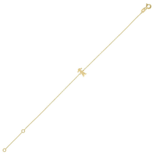 14K Yellow Gold Girl Bracelet