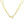 14k Yellow Gold Double Strand Chain with Puffed Heart Lariat Necklace