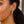 10K Two Tone Gold Diamond Cut X Hinged Hoop Earrings (6.00 mm)