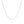 14k White Gold Cable Link Chain (0.50 mm)