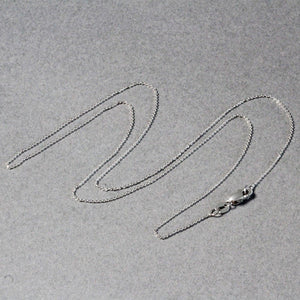 14k White Gold Cable Link Chain (0.50 mm)