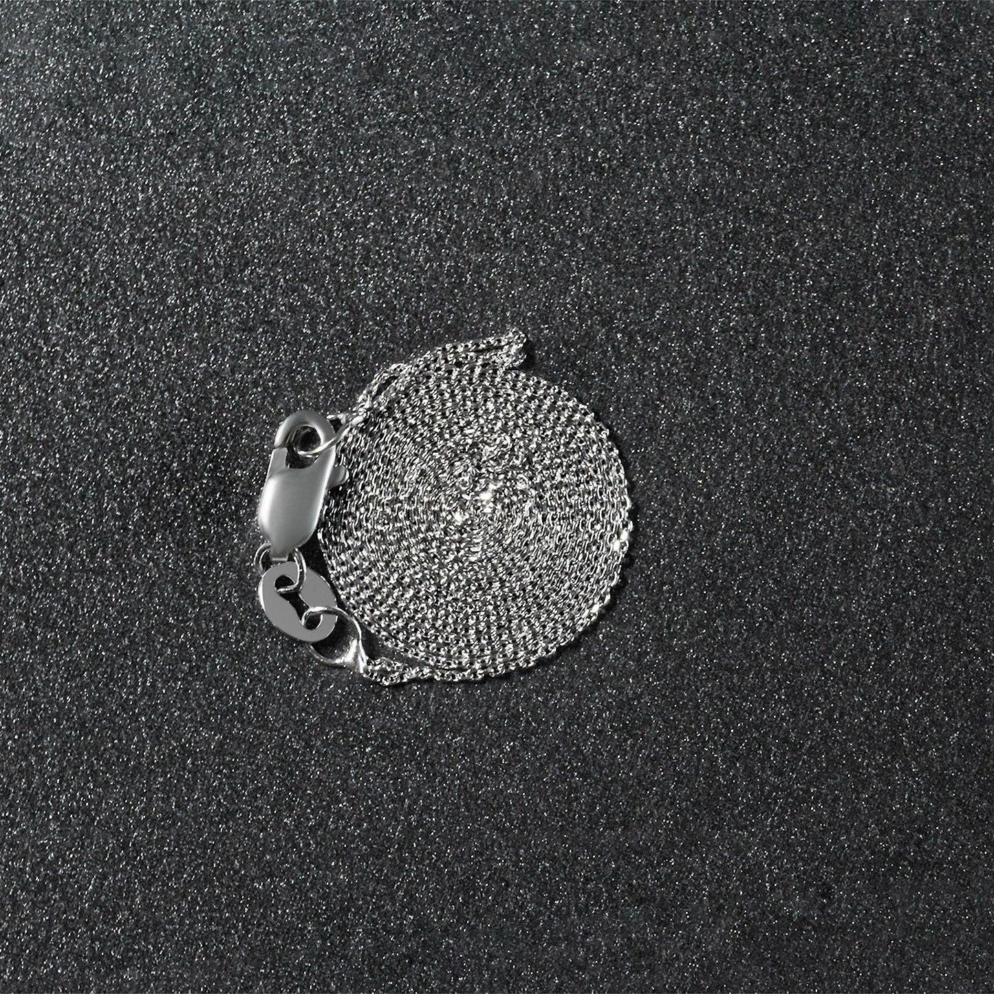 14k White Gold Cable Link Chain (0.50 mm)