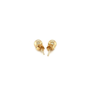 10k Yellow Gold Round Stud Earrings (5mm)