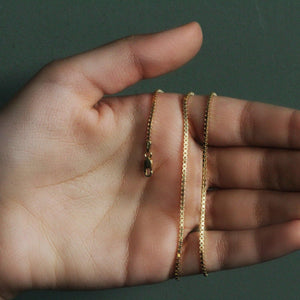 10k Yellow Gold Classic Box Chain (1.40 mm)