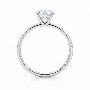 2 Carat Radiant Lab Grown IGI G/VS1 Diamond Solitaire Ring in 10K White Gold