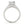 14k White Gold Princess Cut Split Shank Diamond Engagement Ring (1 1/8 cttw)