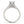 14k White Gold Diamond Engagement Ring With Single Row Band (1 3/4 cttw)