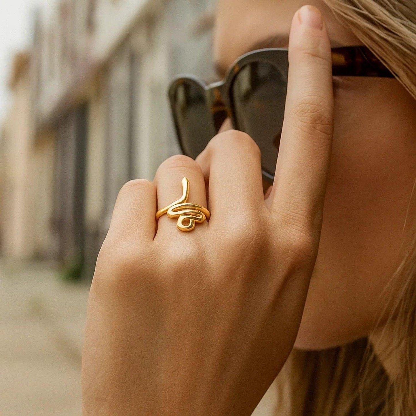 Snake Ring in 14K Yellow Gold (2.00 mm)