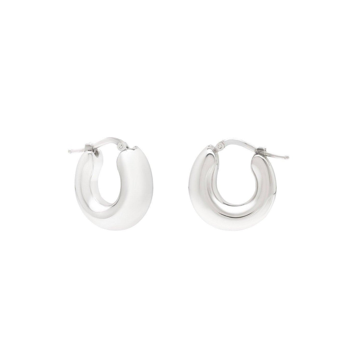 Sterling Silver Small Graduated Hoop Earrings