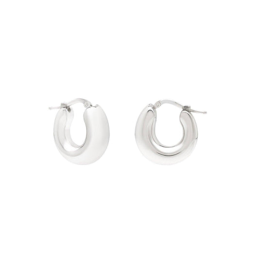Sterling Silver Small Graduated Hoop Earrings