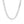 Rhodium Plated Sterling Silver Curb Style Chain (5.50 mm)